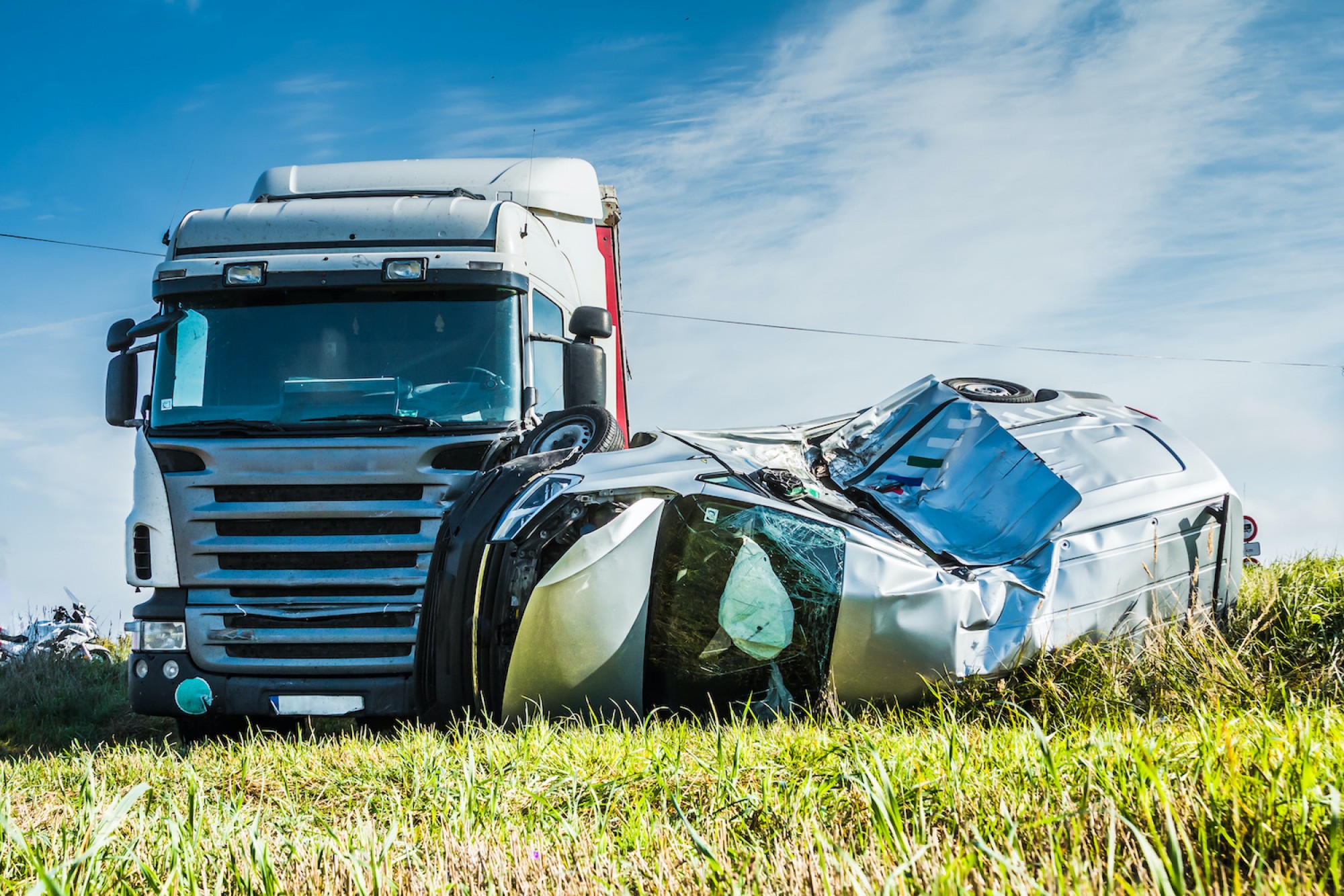 Truck wreck in Longview